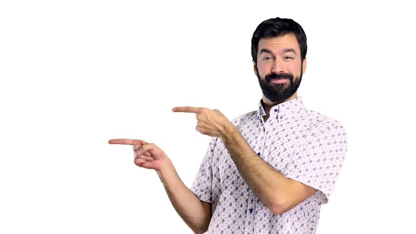 High Quality man pointed to something Blank Meme Template