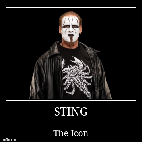 Sting | image tagged in wwe | made w/ Imgflip demotivational maker