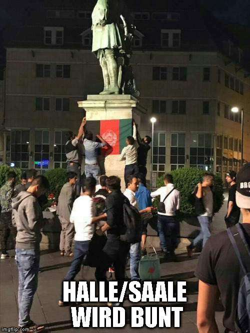 HALLE/SAALE WIRD BUNT | made w/ Imgflip meme maker