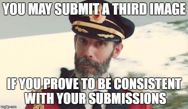 YOU MAY SUBMIT A THIRD IMAGE IF YOU PROVE TO BE CONSISTENT WITH YOUR SUBMISSIONS | made w/ Imgflip meme maker