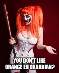 YOU DON’T LIKE ORANGE EH CANADIAN? | made w/ Imgflip meme maker