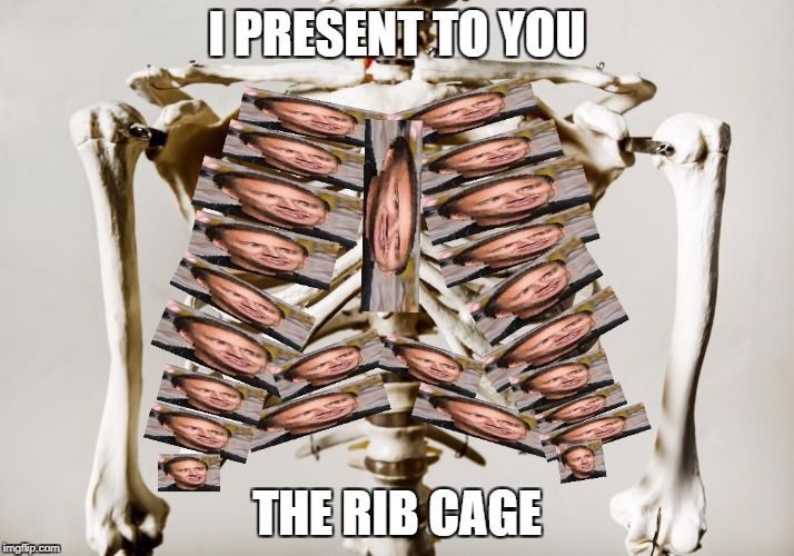 Ribcage | I PRESENT TO YOU; THE RIB CAGE | image tagged in memes,nicolas cage,nicolas cage photoshops | made w/ Imgflip meme maker