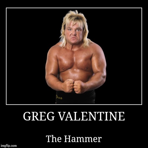 Greg Valentine | image tagged in wwe | made w/ Imgflip demotivational maker