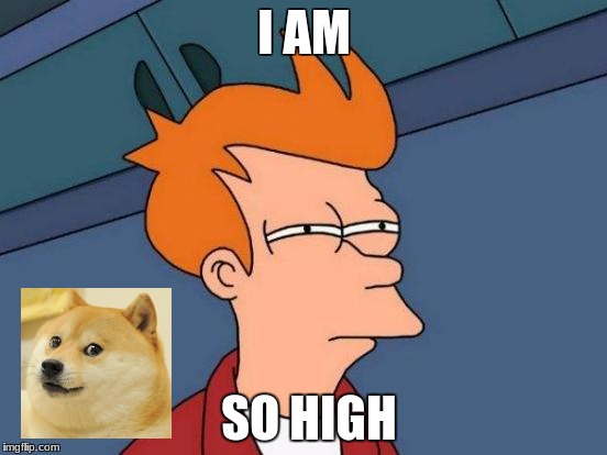 Futurama Fry Meme | I AM; SO HIGH | image tagged in memes,futurama fry | made w/ Imgflip meme maker