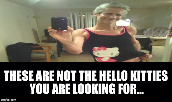 THESE ARE NOT THE HELLO KITTIES YOU ARE LOOKING FOR... | made w/ Imgflip meme maker