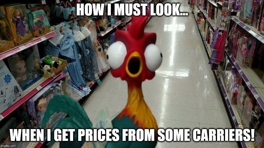 HOW I MUST LOOK... WHEN I GET PRICES FROM SOME CARRIERS! | image tagged in broker shock | made w/ Imgflip meme maker