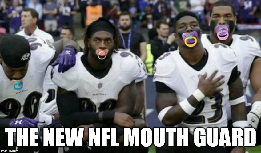 NFL Mouth Guards | THE NEW NFL MOUTH GUARD | image tagged in nfl,football,boycott,nfl football,memes,funny memes | made w/ Imgflip meme maker