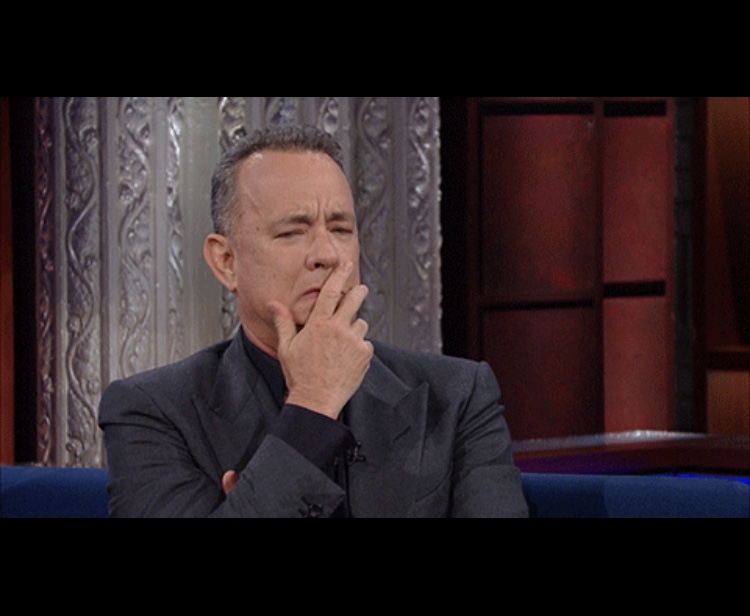 Tom hanks hmm Blank Meme Template