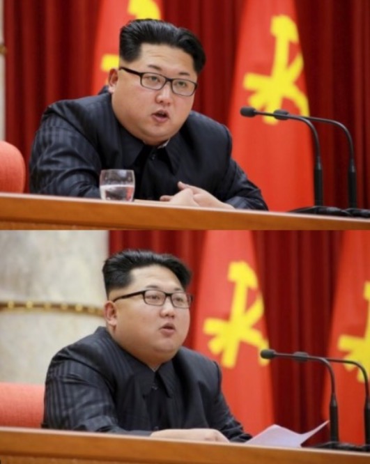 High Quality Kim Jong Un Speaking Blank Meme Template