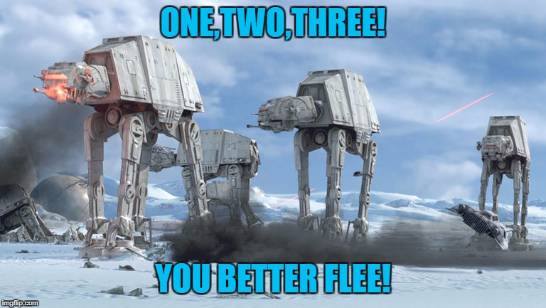 ONE,TWO,THREE! YOU BETTER FLEE! | made w/ Imgflip meme maker