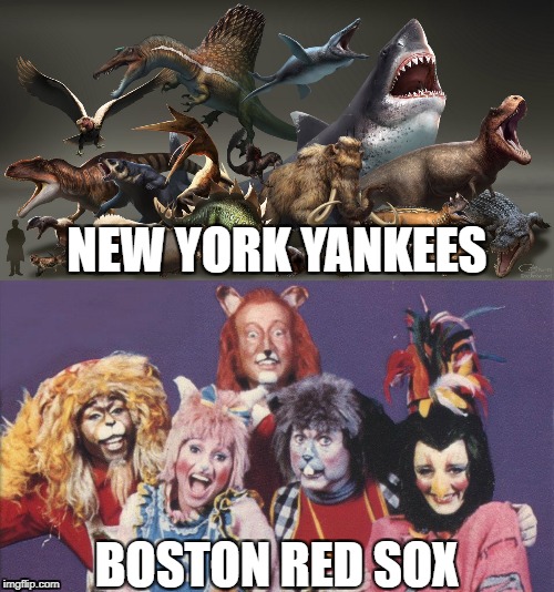 NEW YORK YANKEES; BOSTON RED SOX | image tagged in alds,mlb,baseball,yankees,red sox | made w/ Imgflip meme maker