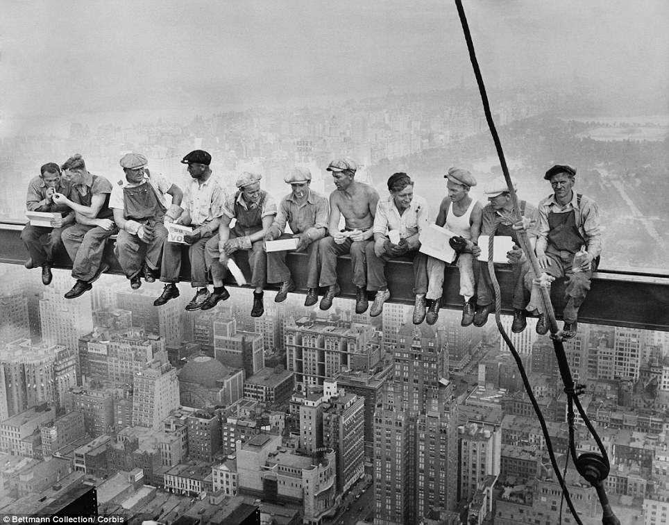 High Quality Iron Workers Lunch Break Blank Meme Template