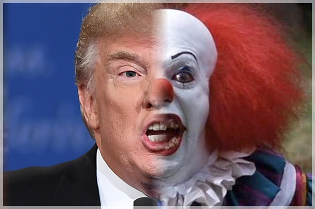 High Quality Trump Pennywise Blank Meme Template