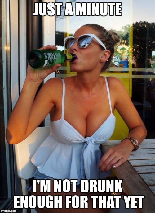 I'll drink to that | JUST A MINUTE I'M NOT DRUNK ENOUGH FOR THAT YET | image tagged in i'll drink to that | made w/ Imgflip meme maker