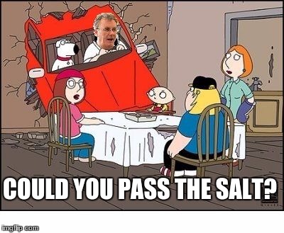 CAR CRASH | COULD YOU PASS THE SALT? | image tagged in car crash | made w/ Imgflip meme maker