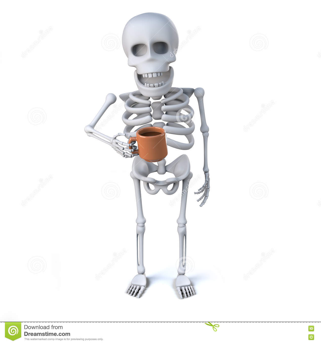 High Quality skeleton drinking tea Blank Meme Template