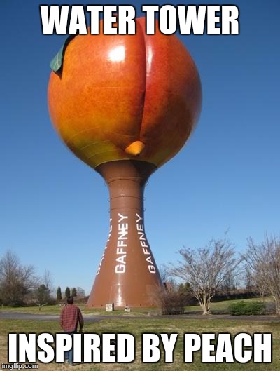 WATER TOWER INSPIRED BY PEACH | made w/ Imgflip meme maker