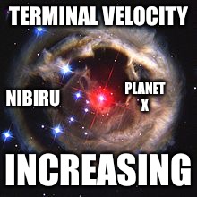 Eclipse  | TERMINAL VELOCITY; PLANET X; NIBIRU; INCREASING | image tagged in planet,x,death,destroy | made w/ Imgflip meme maker