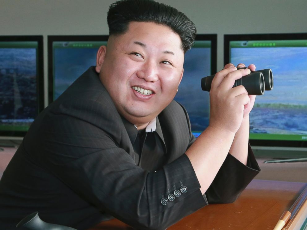 High Quality Kim Jong Un binouclars Blank Meme Template