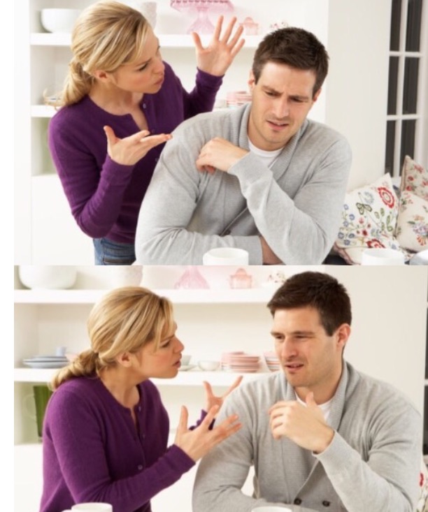 Arguing Couple 1 Blank Template Imgflip