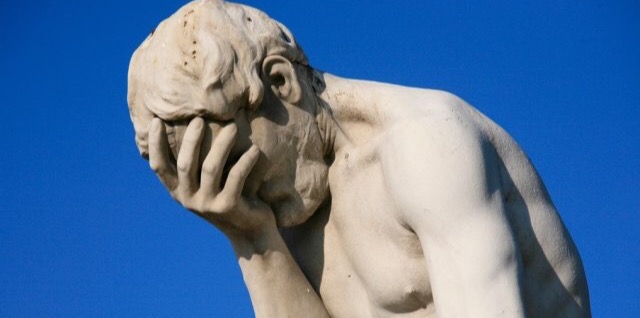High Quality Statue face palm 1 Blank Meme Template