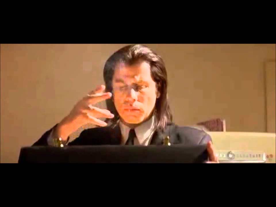 High Quality Are we happy - Pulp Fiction Blank Meme Template