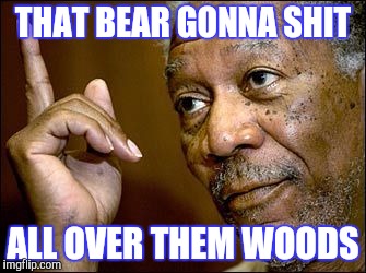 THAT BEAR GONNA SHIT ALL OVER THEM WOODS | made w/ Imgflip meme maker