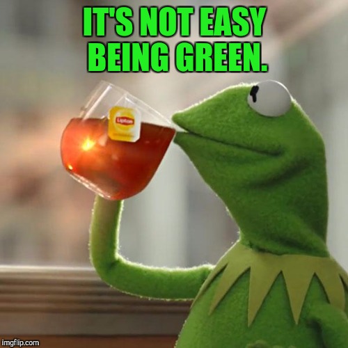 But That's None Of My Business Meme | IT'S NOT EASY BEING GREEN. | image tagged in memes,but thats none of my business,kermit the frog | made w/ Imgflip meme maker