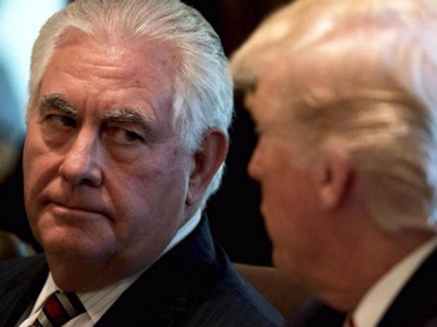 Rex Tillerson thinking about Donald Trump Blank Meme Template