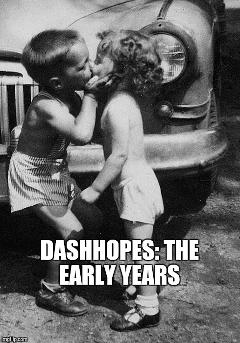 Dash was destined to be a Ladie's man lol B&W Meme Week, a Pipe_Picasso event | DASHHOPES: THE EARLY YEARS | image tagged in dashhopes,jbmemegeek,black and white,cute kids,memes | made w/ Imgflip meme maker