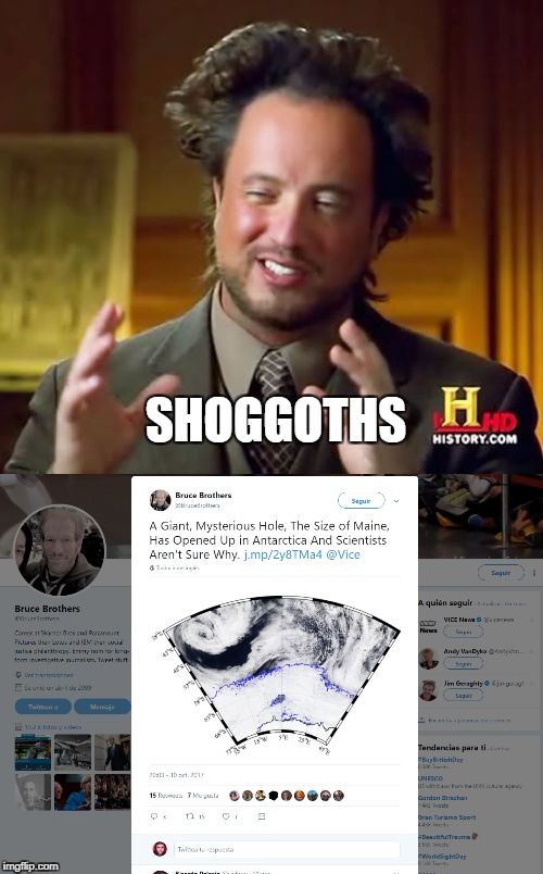 shoggoths | SHOGGOTHS | image tagged in lovecraft mythos cosmicism | made w/ Imgflip meme maker