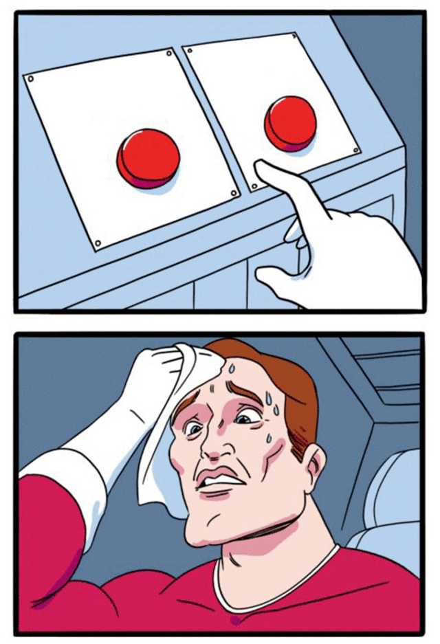 big red button meme