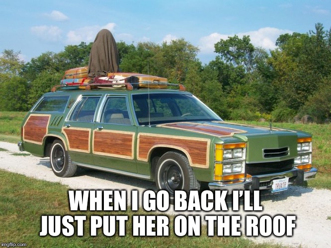 WHEN I GO BACK I’LL JUST PUT HER ON THE ROOF | made w/ Imgflip meme maker