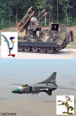 m-48 Chapparal [ "road runner" missile system, | image tagged in military humor | made w/ Imgflip meme maker