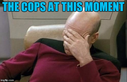 THE COPS AT THIS MOMENT | image tagged in memes,captain picard facepalm | made w/ Imgflip meme maker