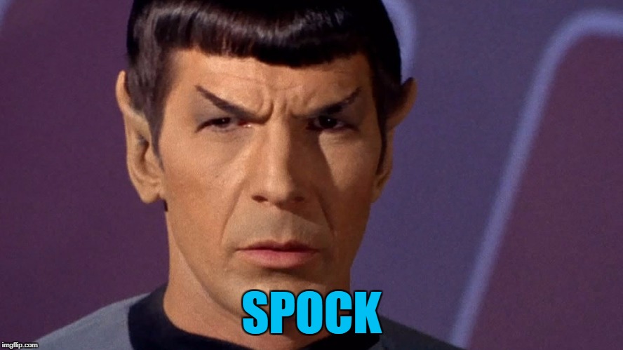 Spock Is Serious | SPOCK | image tagged in spock is serious | made w/ Imgflip meme maker