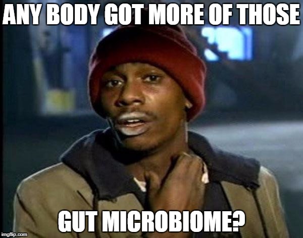 Y'all Got Any More Of That Meme | ANY BODY GOT MORE OF THOSE; GUT MICROBIOME? | image tagged in memes,dave chappelle | made w/ Imgflip meme maker