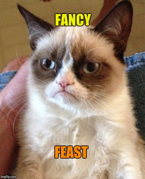 Grumpy Cat Meme | FANCY FEAST | image tagged in memes,grumpy cat | made w/ Imgflip meme maker