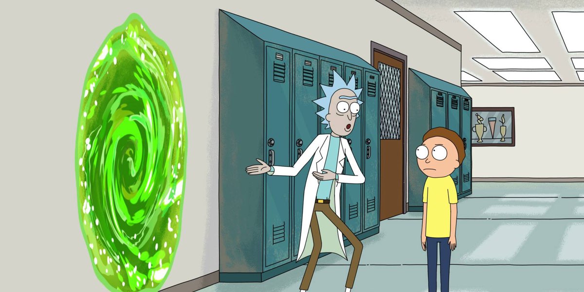 High Quality Rick and morty in and out Blank Meme Template