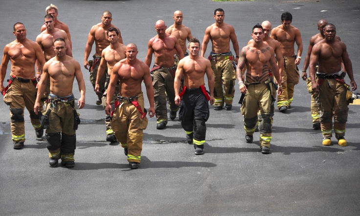 High Quality sexy firemen Blank Meme Template