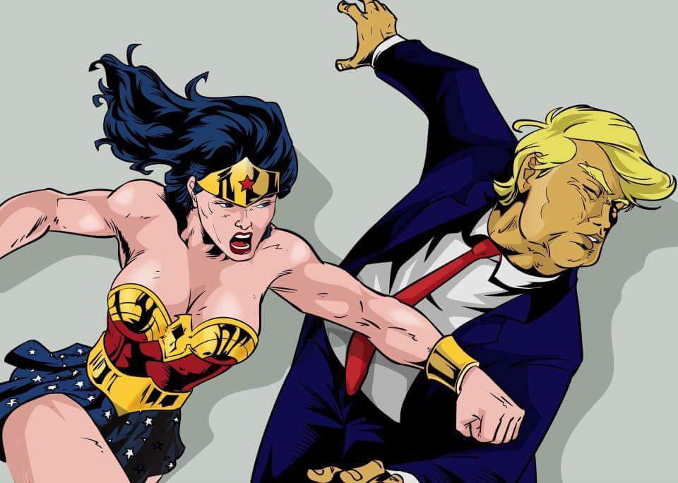 Trump receives pussy punch Blank Meme Template