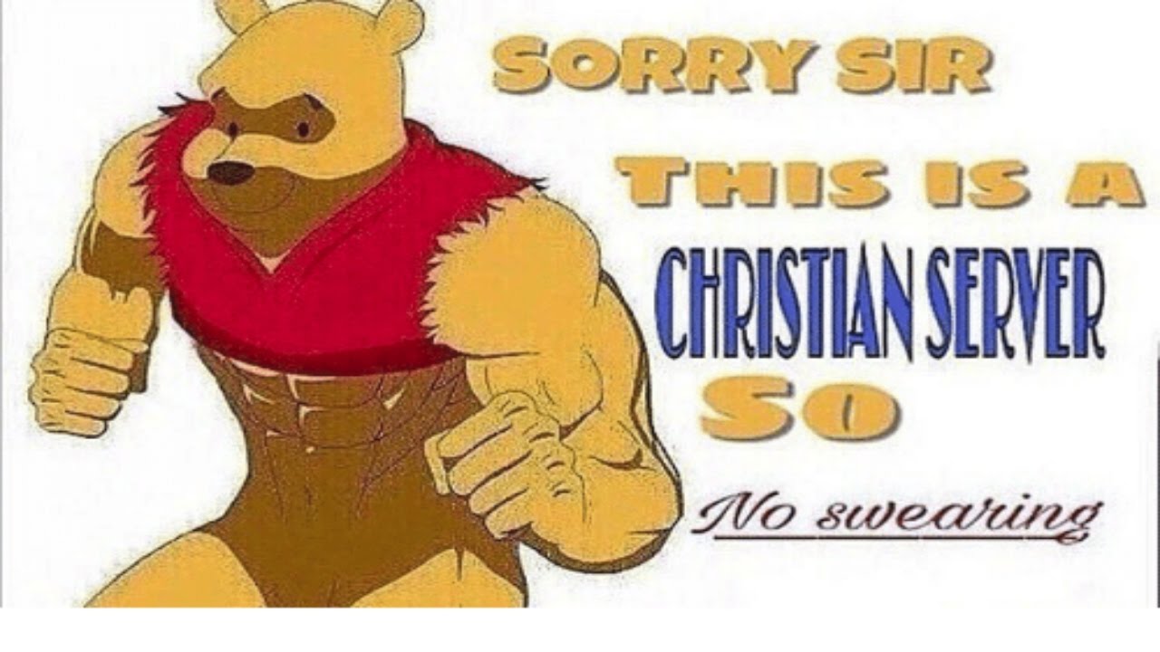 Sorry sir this is a Christian sever so no swearing Blank Meme Template