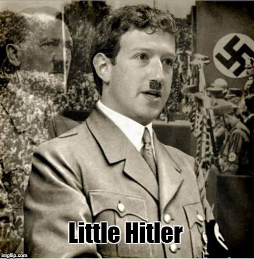 Little Hitler | Little Hitler | image tagged in little hitler,mark zuckerberg,fascistbook,fakebook,facebook | made w/ Imgflip meme maker