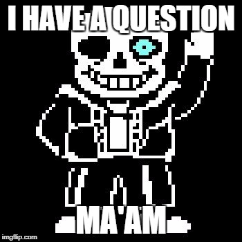 I HAVE A QUESTION; MA'AM | image tagged in snas | made w/ Imgflip meme maker