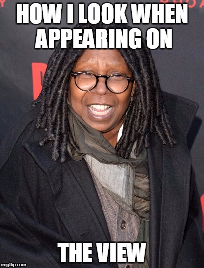 HOW I LOOK WHEN APPEARING ON THE VIEW | made w/ Imgflip meme maker