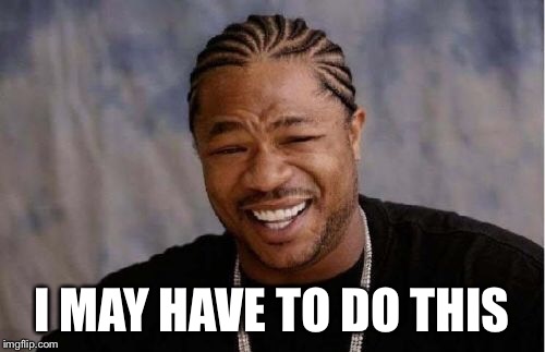 Yo Dawg Heard You Meme | I MAY HAVE TO DO THIS | image tagged in memes,yo dawg heard you | made w/ Imgflip meme maker