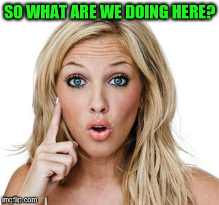 SO WHAT ARE WE DOING HERE? | made w/ Imgflip meme maker