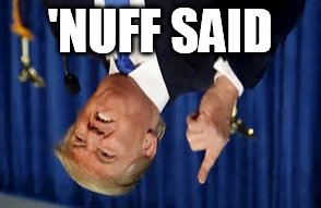 'NUFF SAID | image tagged in donald trump,enough is enough | made w/ Imgflip meme maker