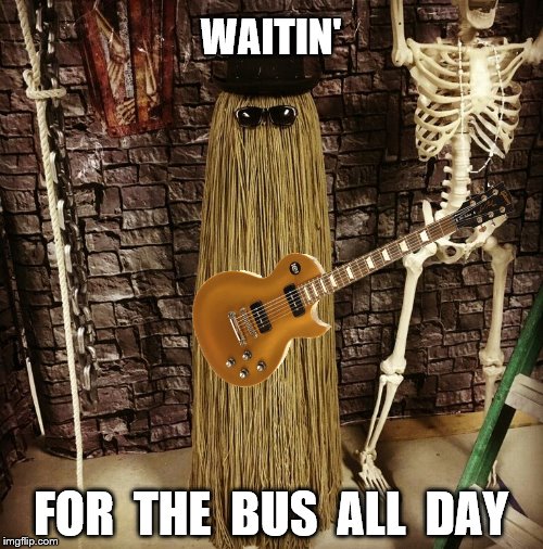 WAITIN' FOR  THE  BUS  ALL  DAY | made w/ Imgflip meme maker