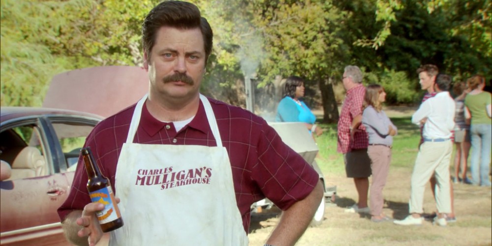 High Quality ron swanson barbecue Blank Meme Template